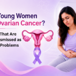 Can young women get ovarian cancer? Ovarian cancer awareness illustration